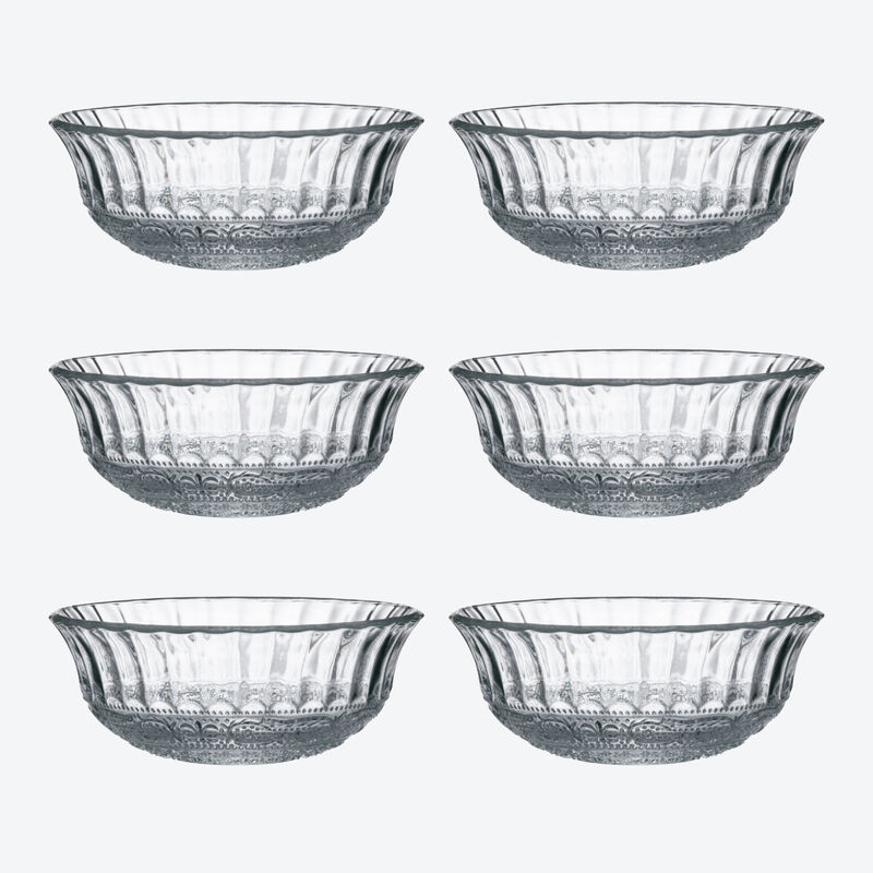 Franzsisches Glasschalen-Set fr attraktive Tischdekorationen