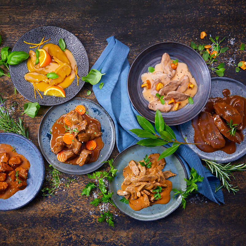 Eintpfe, Schmorgerichte, Wild