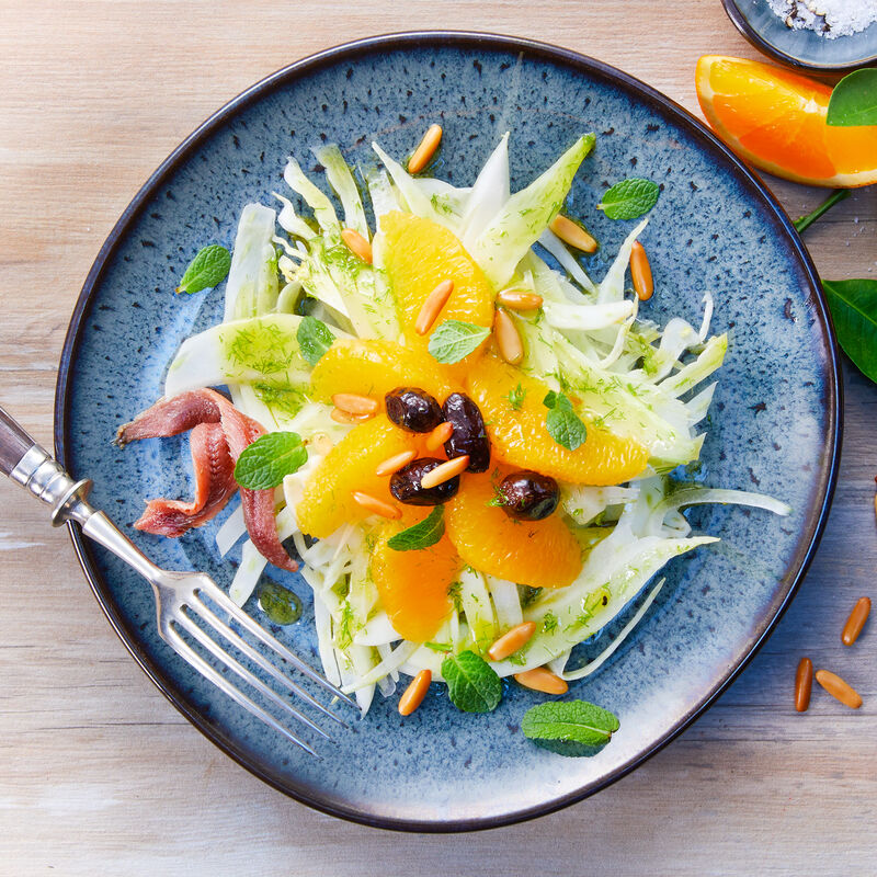  Sizilianischer Orangen-Fenchel-Salat Insalata di arance e finocchi alla siciliana  
