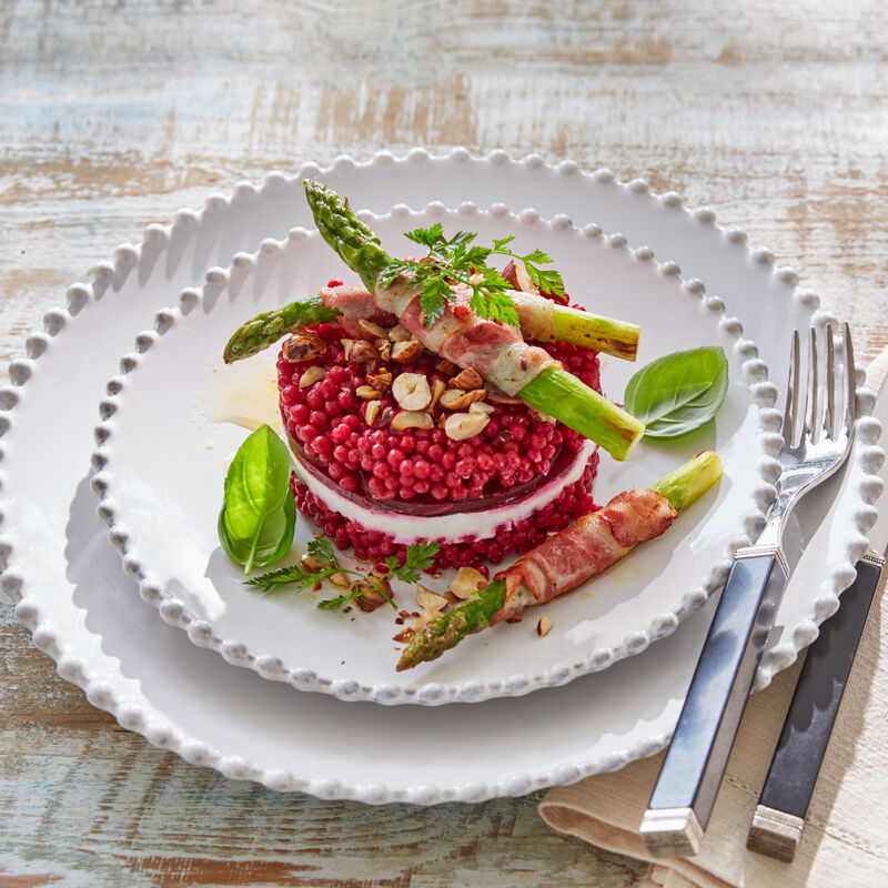 Rote Beete Perl-Couscous bereichert Gerichte optisch wie kulinarisch Bild 3