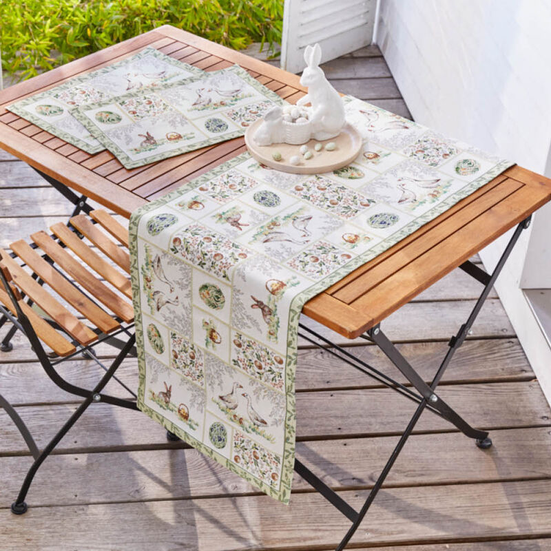 Tischsets: Elegante Gobelin-Tischwäsche mit fröhlichen Ostermotiven Bild 3