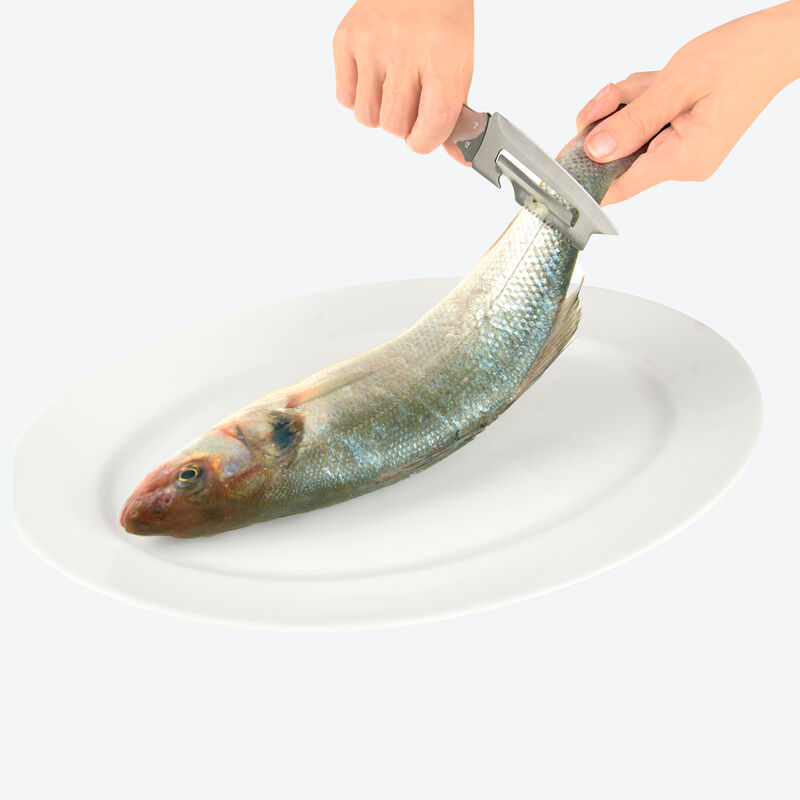 4-in-1-Fischmesser: Schneiden, filetieren, entgräten, entschuppen Bild 4