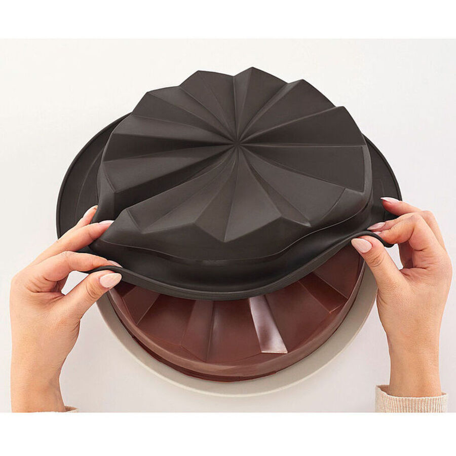 Fächerrelief Silikon-Backform für kunstvolles Kuchendesign - Hagen