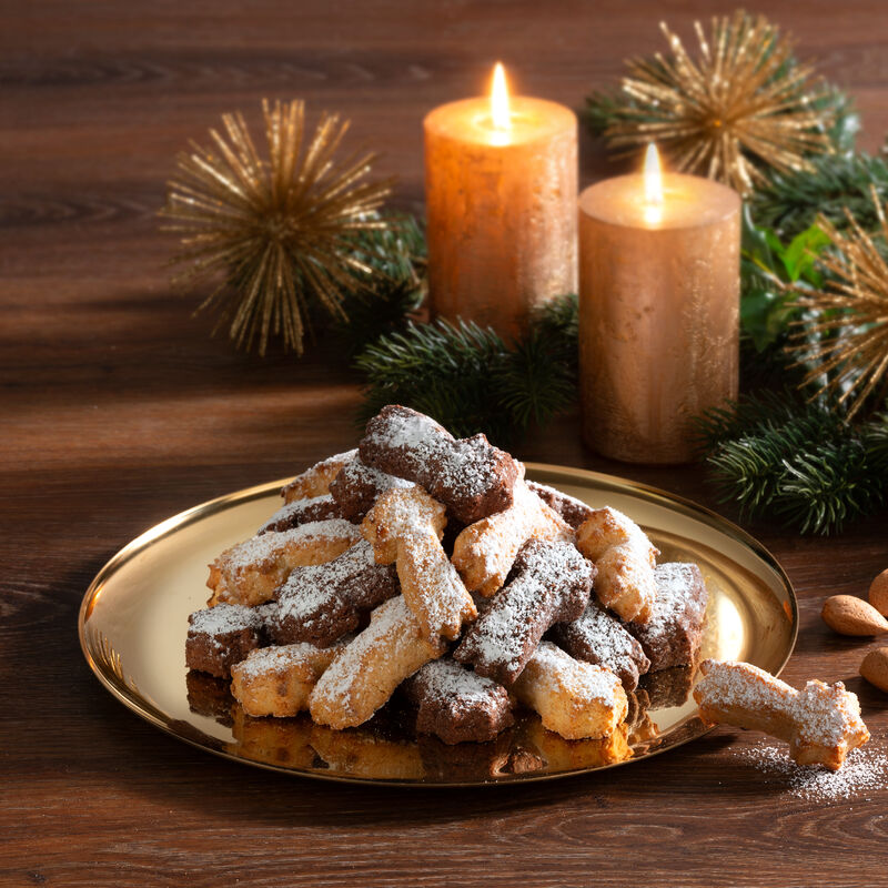 Klassisches italienisches Weihnachtsgebäck Pasticcini alla Mandorla, Kekse, Italien, Mandelgebäck Bild 2