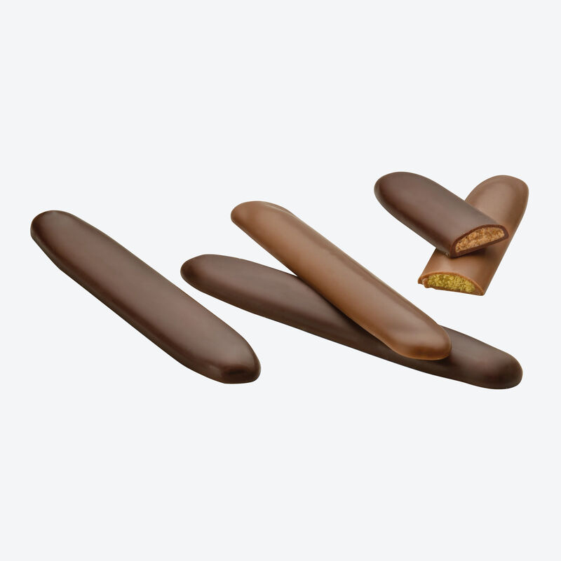 Bonette: Zartschmelzende Schokolade umhüllt feinste Haselnusscreme, Zartbitterschokolade, Haselnuss, Schokolade Bild 3