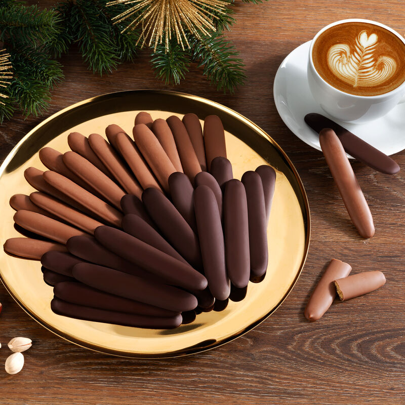 Bonette: Zartschmelzende Schokolade umhüllt feinste Haselnusscreme, Zartbitterschokolade, Haselnuss, Schokolade Bild 4