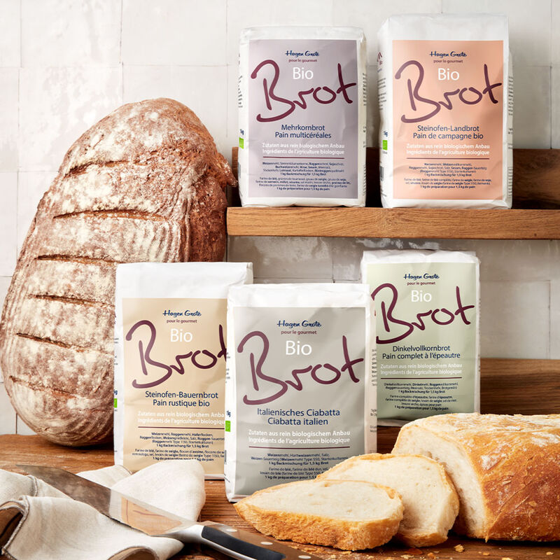 Drei Sorten Bio-Brotbackmischung von Hagen Grote Bild 2