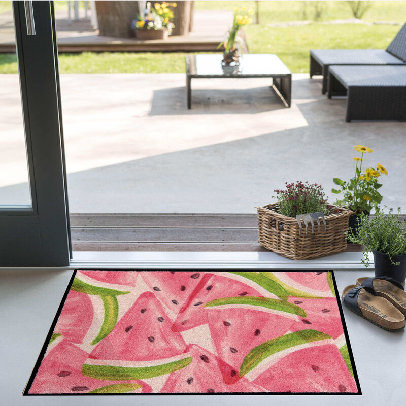 Küchenspezial- und Sauberlaufmatte im sommerlichen Design schont Böden und Gelenke Bild 2