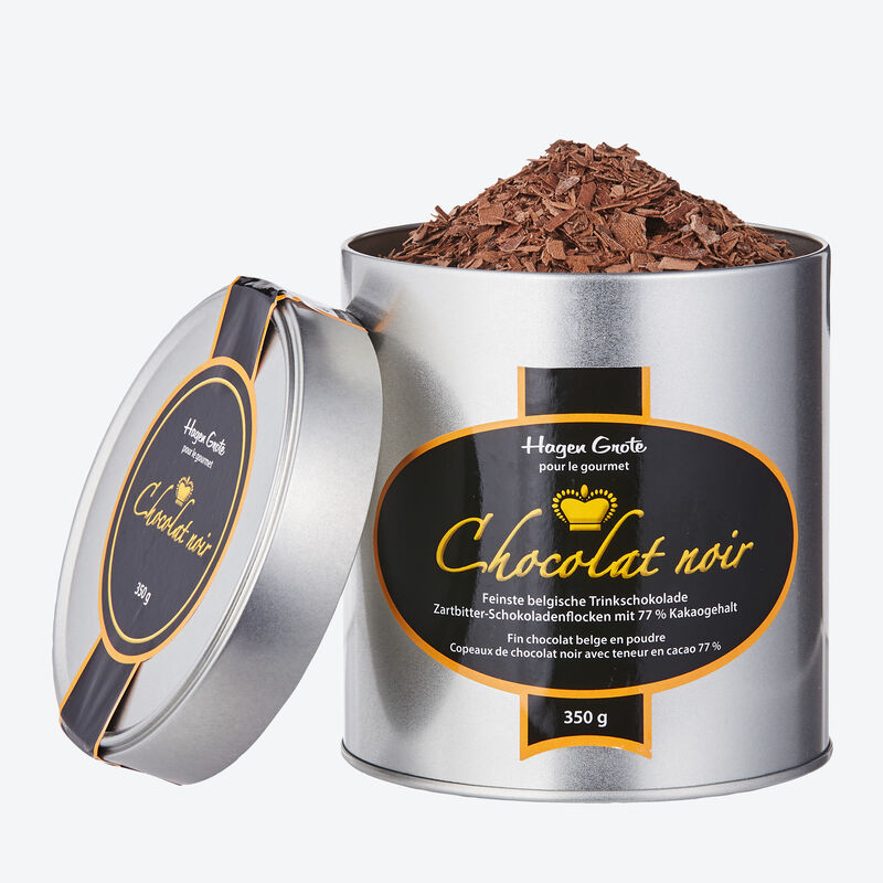 Feinste belgische Trinkschokolade mit 77 Prozent Kakaoanteil