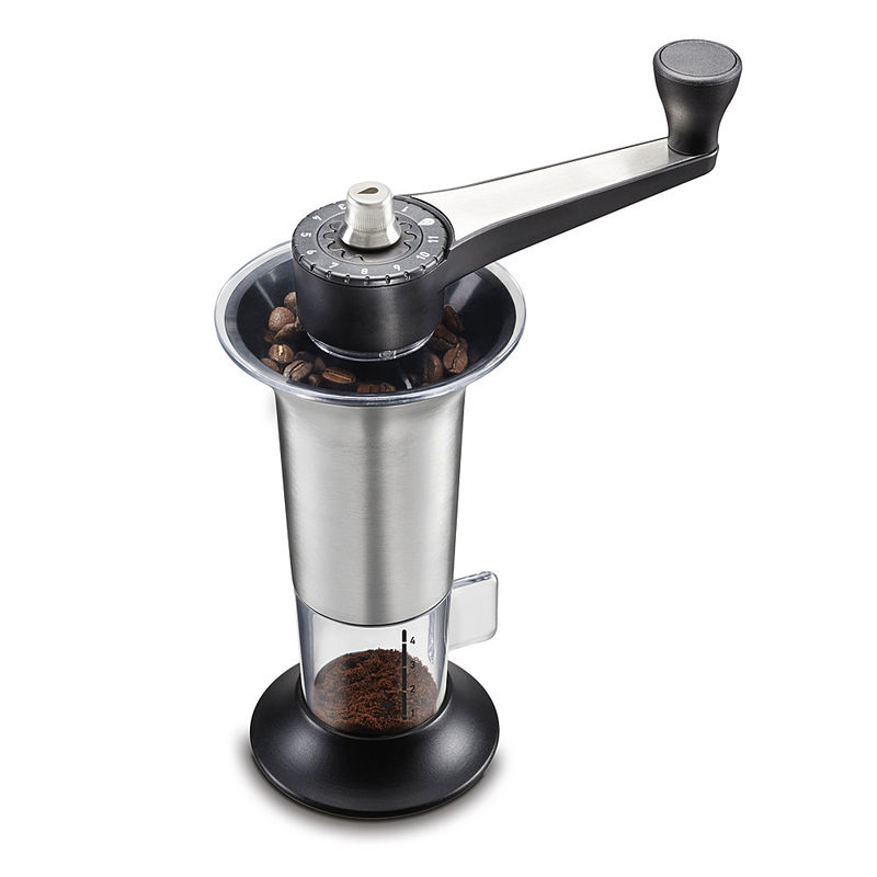 Hand-Kaffeemühle: 11 Feineinstellungen, speziell für Espresso, Filterkaffee, French Press