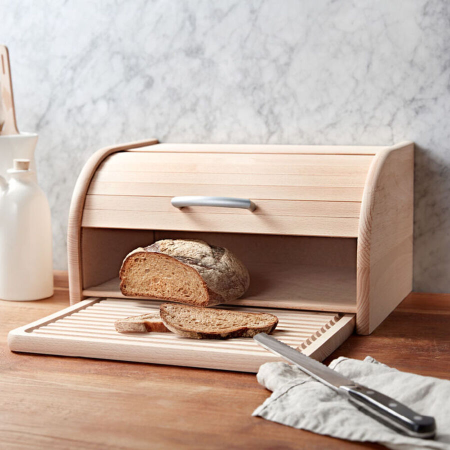 Jalousie-Brotkasten mit zusätzlichem Schneidebrett - Hagen Grote