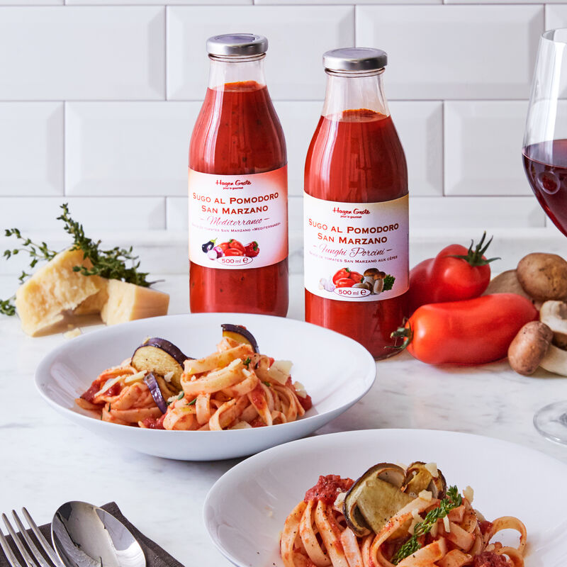 Original neapolitanische Saucen Spezialität auf San Marzano Tomatenbasis