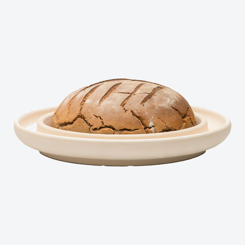 Patentierte Backplatte rund: Knusprige Brote wie aus dem Holzbackofen