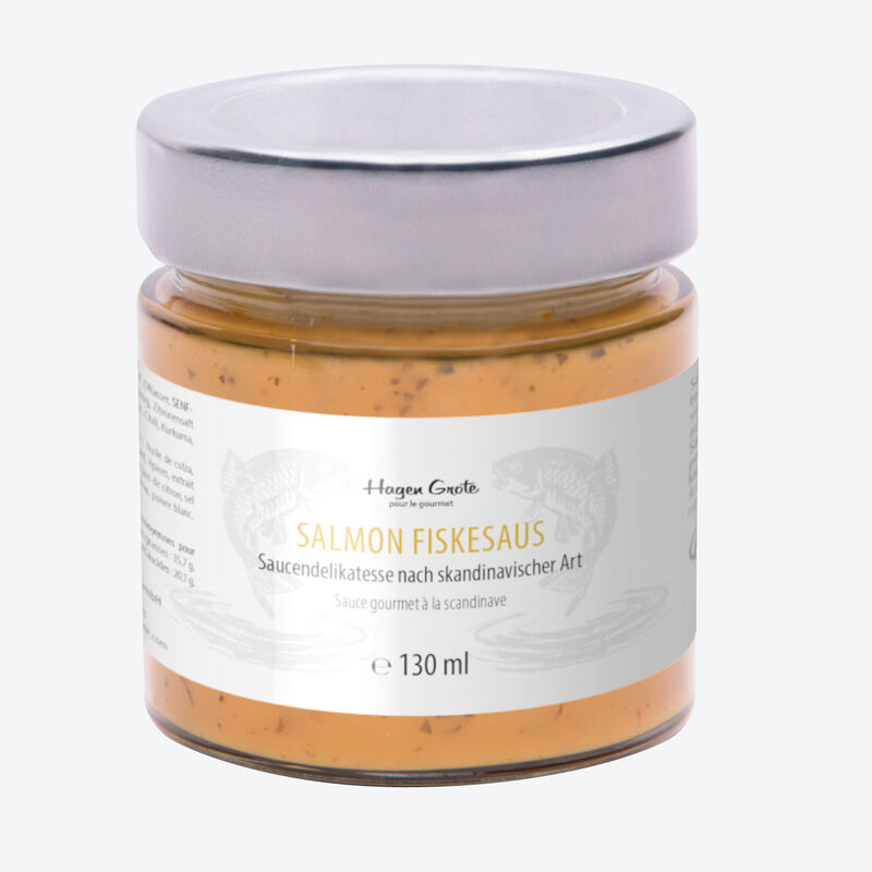 Salmon fiskesaus - skandinavische Saucendelikatesse zu allen Lachs- und Fischgerichten