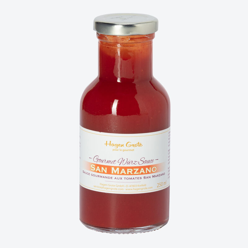 San Marzano Tomaten Gourmet Würz-Sauce für Raclette und Fondue: Spitzenqualität, rein natürliche Zutaten