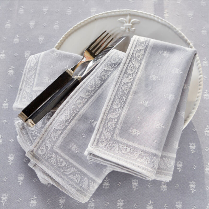 Serviette - Hochwertig jacquardgewebt statt bedruckt: Provenzalische Tischwäsche mit Fleckenschutz