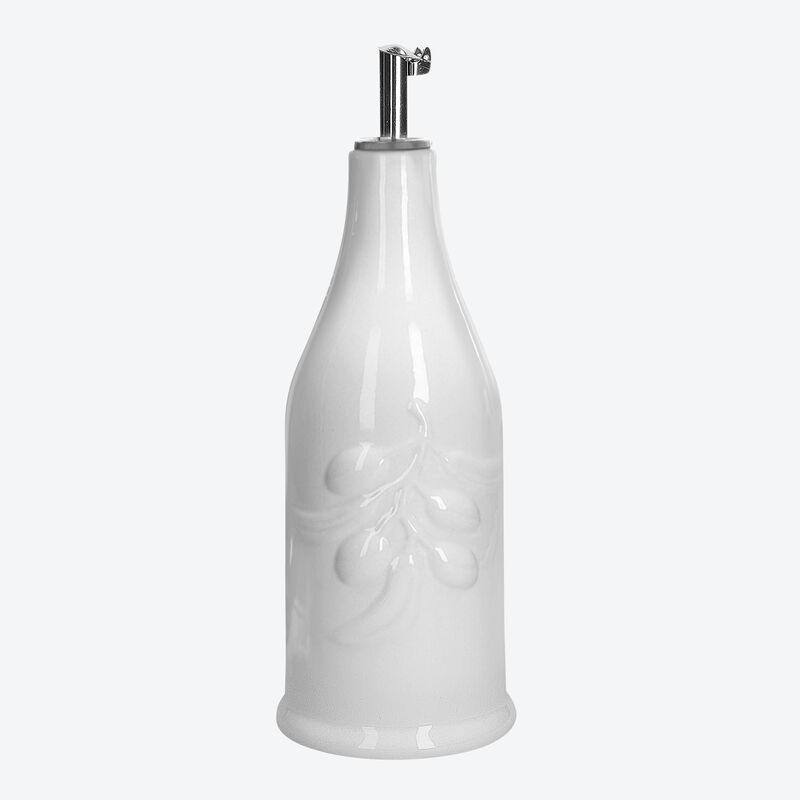 Stilvoll würzen: Dekorative Porzellanflasche für Olivenöl