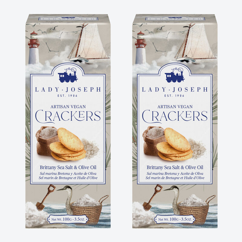 Unwiderstehlich: Von Hand hergestellte vegane Meersalz-Cracker