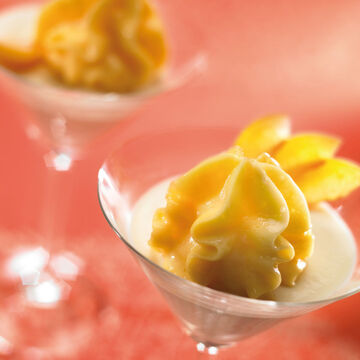 Produktbild fr '  Aprikosenschaum auf Mandelmilchgelee'