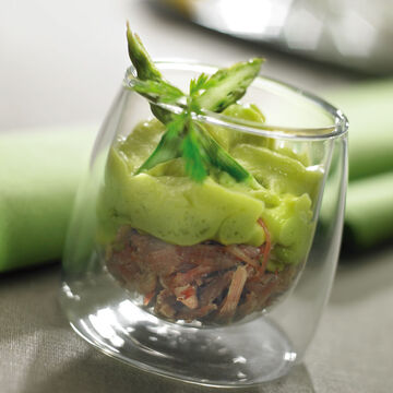 Produktbild fr '  Emulsion von grnem Spargel auf Entenconfit'