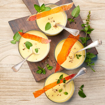 Produktbild fr '  Rstpaprika-Ziegenkse-Creme mit Schinkenkrusteln'