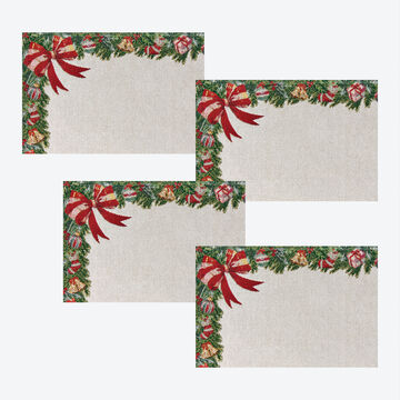 Produktbild fr '4er-Set Gobelin-Tischset Girlande - 32 x 48 cm'