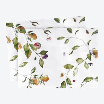 Produktbild f�r 'Abwaschbare Tischsets mit Bl�tter Dessin und Faserschutz'