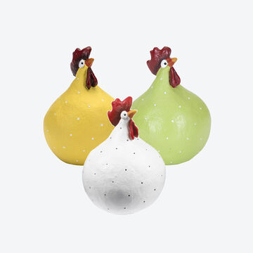 Produktbild f�r 'Deko H�hner im 3er Set: Fr�hliche H�hnerdekoration mit Charakter'