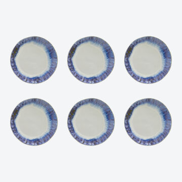 Produktbild f�r 'Dekorative Fayence-Teller f�r Dessert oder Salat aus portugiesischer Manufaktur'