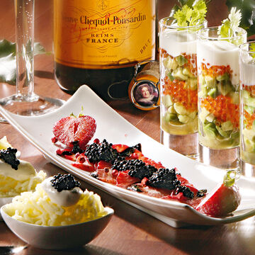 Produktbild fr 'Drei verschiedene Amuse-Bouches mit Kaviar'