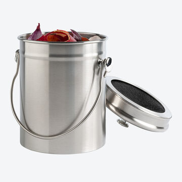 Produktbild fr 'Edelstahl-Komposteimer: Kchenabflle geruchlos lagern'