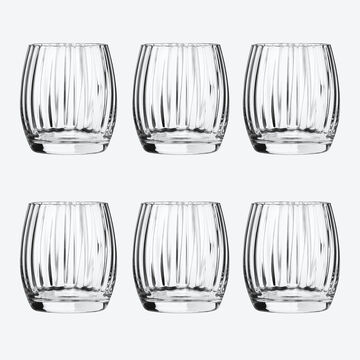 Produktbild fr 'Elegante Weinglser in Facettenoptik verzaubern mit funkelnden Reflexen'