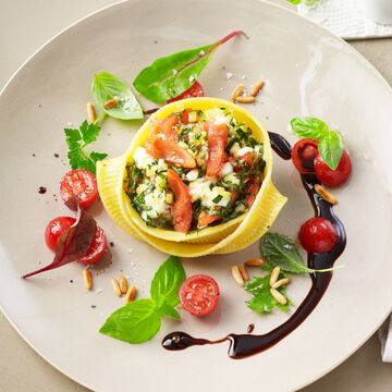 Produktbild fr 'Gefllte Caccavelle mit Bffelmozzarella Caprese-Fllung'