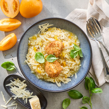 Produktbild f�r 'Gelber Tomatenrisotto mit gebackenem Mozzarella'