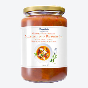 Produktbild fr 'Hagen Grote Gourmet-Klassiker: Maultaschen in Rinderbrhe – servierfertig zubereitet'