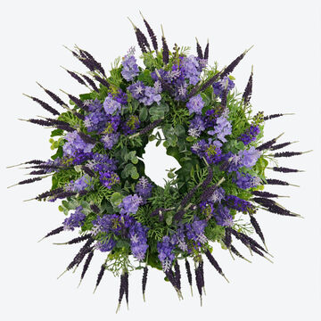 Produktbild f�r 'Handgebundener Lavendelkranz'