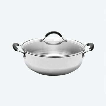 Produktbild fr 'Induktionsfhige XL-Edelstahl-Schmorpfanne und -Brter -  24 cm'