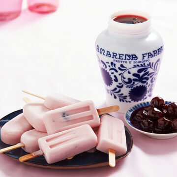 Produktbild fr 'Joghurt Stieleis mit Amarena Kirschen'