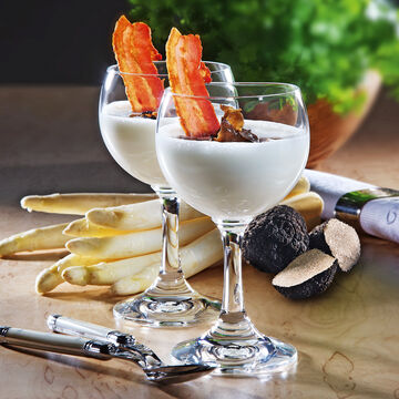 Produktbild fr 'Kaltes Spargelsppchen mit Trffel-Carpaccio'