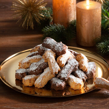 Produktbild fr 'Klassisches italienisches Weihnachtsgebck Pasticcini alla Mandorla e cacao, Kekse, Italien, Mandelgebck'