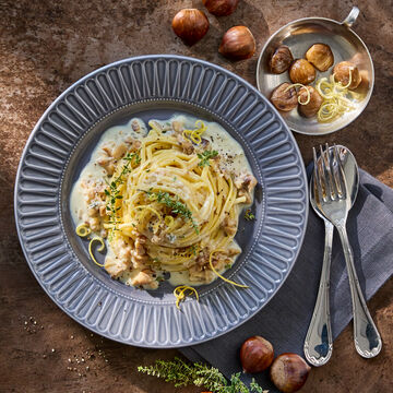 Produktbild f�r 'Linguine mit Maronen-Roquefort-Zitronensauce'