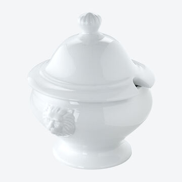 Produktbild f�r 'L�wenkopf-Terrine mit Deckel: Stilvoll servieren in ofenfesten Hartporzellan-L�wenkopfterrinen'