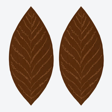 Produktbild fr 'Platzsets in Blattform aus veganem Leder – Gro'