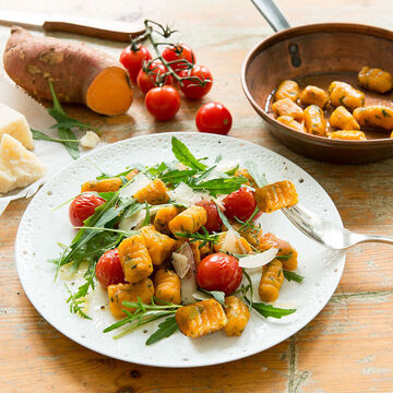 Produktbild fr 'Skartoffel-Gnocchi mit Rucola und Ofentomaten'