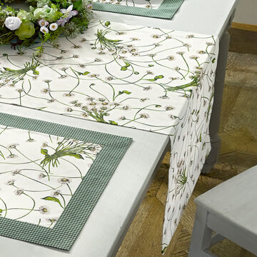 Produktbild f�r 'Tischl�ufer: Zart und doch robust - Ateliergefertigte G�nsebl�mchen-Tischw�sche'