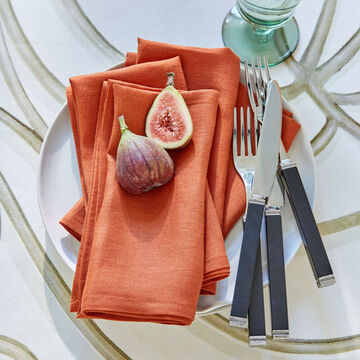 Produktbild fr 'Unifarbene Leinen-Servietten vervollstndigen die gedeckte Tafel'