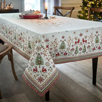 Produktbild fr 'Weihnachtliche Tischdecken in schwerer Double-Jacquard-Qualitt'