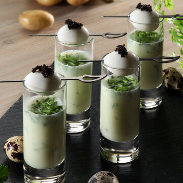 Produktbild fr 'Zwei delikate kalte Kartoffelsppchen'