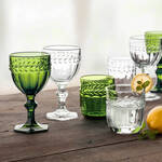 Produktbild fr 'Formschne Tafelglser im franzsischem Lorbeerdekor: Wasserglser'