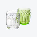 Produktbild fr 'Formschne Tafelglser im franzsischem Lorbeerdekor: Wasserglser'